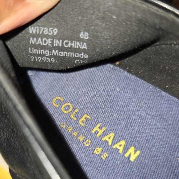 Cole Hann Grand OS Animal Print Calf Hair Slip-on Loafers Size 6B - Picture 8 of 8